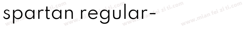 spartan regular字体转换